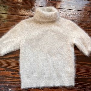 The Limited Angora Short Sleeve Turtleneck Sweater size M